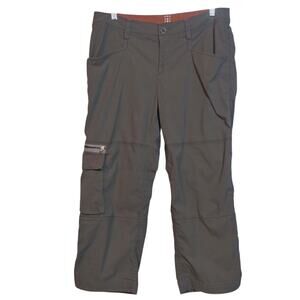 Title Nine Trail Mix Cargo Capri  Pants Camping Hiking Outdoor Size 6